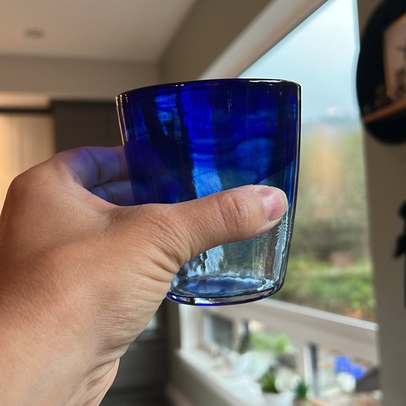 BLUE GLASS drinking glasses - Picture 4 of 4
